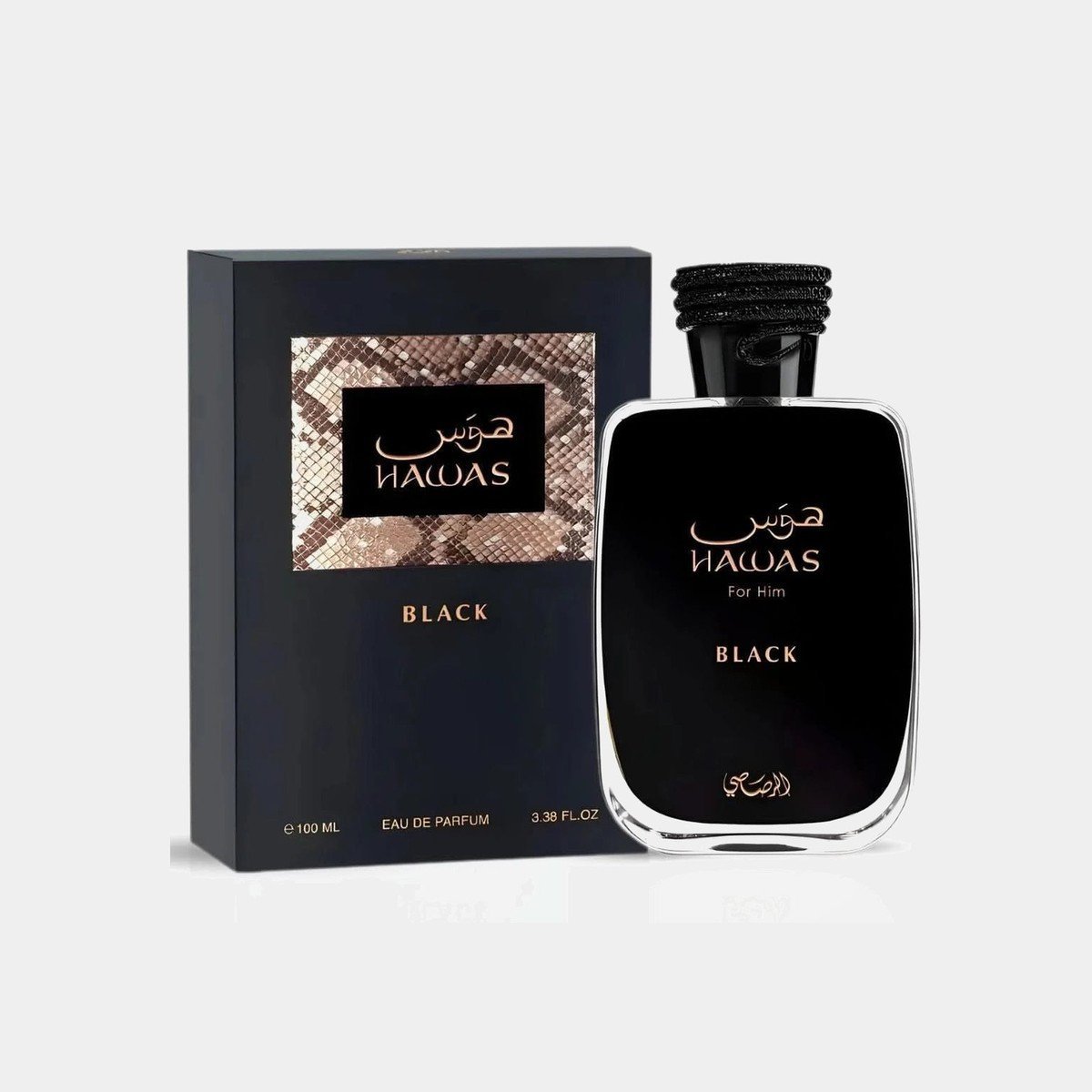 hawas-hei-main Rasasi Hawas Black 100ml - Image 1